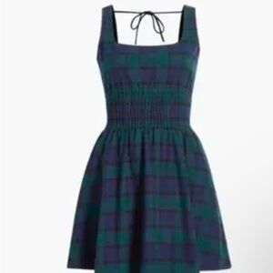 NWOT Hill House Cher Dress in Stewart Plaid PERF 4 HOLIDAYS